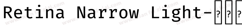 Retina Narrow Light字体转换